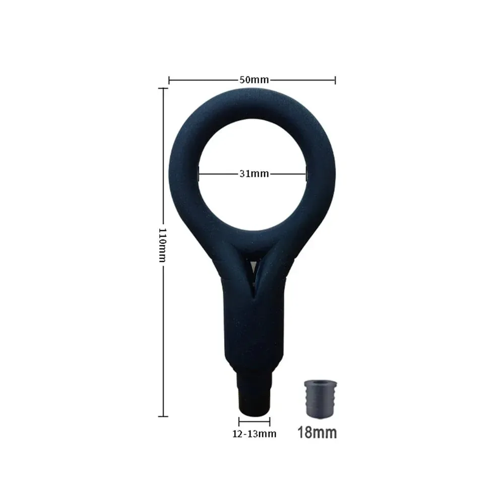 Men's vibrating masturbator electric masturbation ring training and relaxation device fascia gun adult head sex toy — image 6