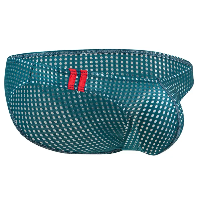 Men Briefs Summer Breathable Holes Underwear U Convex Thin Low Waist Briefs Slip Underpants Calzoncillos — image 26