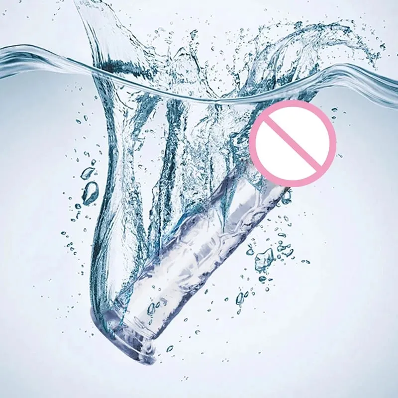 Transparent Soft Jelly Dildo Realistic Fake Dick Penis Suction Cup Dildo Realistic Sex Toys For Lesbian Women Female Masturbator — image 3