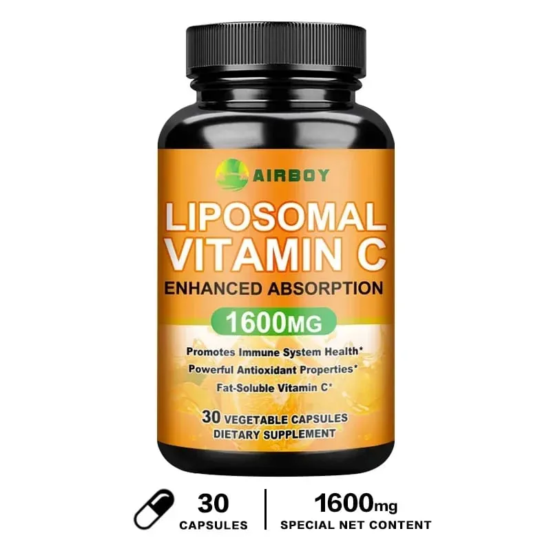 Liposomal Vitamin C 1600mg - Nagtataguyod ng Collagen Production Immune Support Napakahusay na Antioxidant