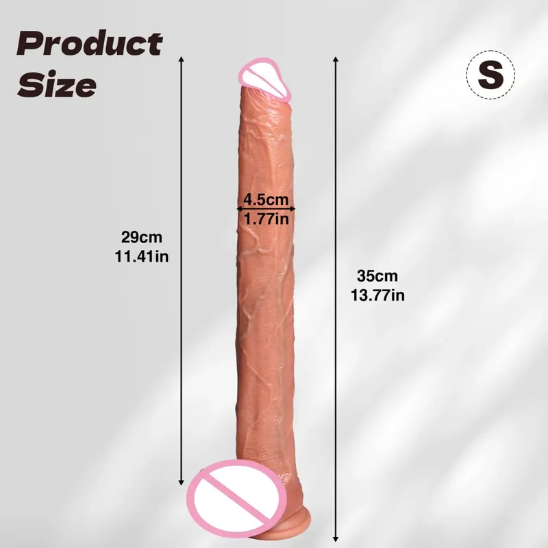 ealistic Long dildo Black Anal Plug with Suction Cup Long Penis Butt Plug Sex Toy for men Women Phallus Anal Dilator Stimulatio