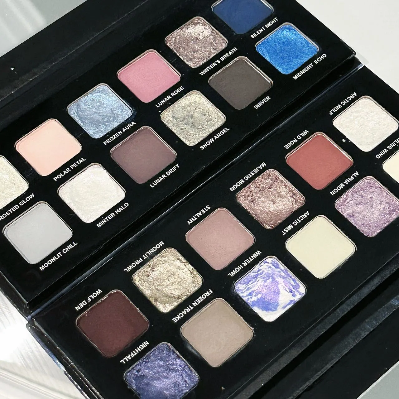 12 Χρώματα Μεταλλική Παλέτα Σκιών Ματιών Pearl Matte Sparkling Shimmer Blue Eye Shadow Highlighter Brighten Glitter Fashion Makeup — image 2