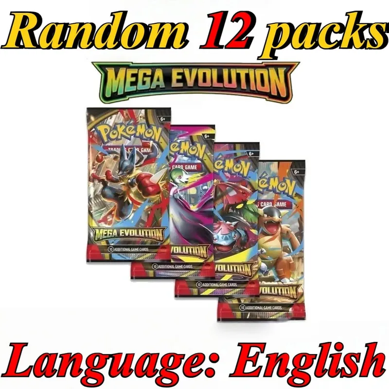 10 πακέτα καρτών Pokémon Bright Stars 151 Prismatic Evolutions PALDEAN FATES English Reinforcement Battle Δώρο κάρτα συναλλαγής