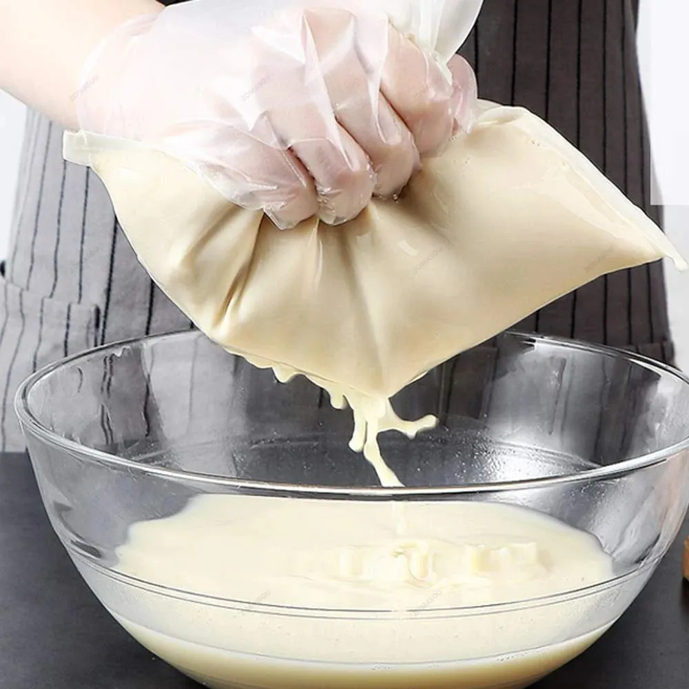 1/30 db 100 hálós szójatej nejlon szűrőtasak diótej táska nettó joghurt tea kávéolaj ételprés szűrőszűrők hálós szűrőzsák