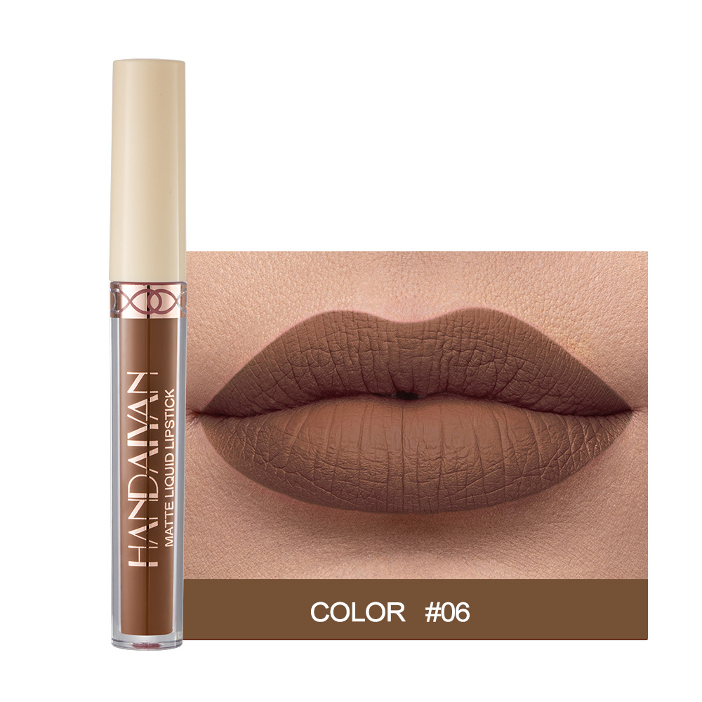 Αδιάβροχο Nude Matte Liquid Lipstick Αντικολλητικό Cup Lip Tint Μακιγιάζ Matte Red Lip Gloss Cosmetics Κραγιόν μακράς διαρκείας Make Up — image 14
