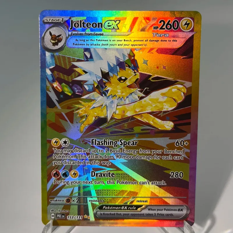 Prismatic Evolutions PKM Cards PTCG5-A GX Rainbow Umbreon Sylveon Leafeon ex Rare Collection Battle Toys Δώρα για χόμπι — image 16