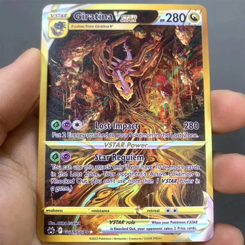 Tiếng Anh Kim Loại Pokemon Thẻ DIY Arceus Mewtwo Charizard Pikachu Sắt Sáng Bóng Pokémon GX Vmax EX Trò Chơi Trẻ Em Bộ Sưu Tập Thẻ Đồ Chơi Quà Tặng
