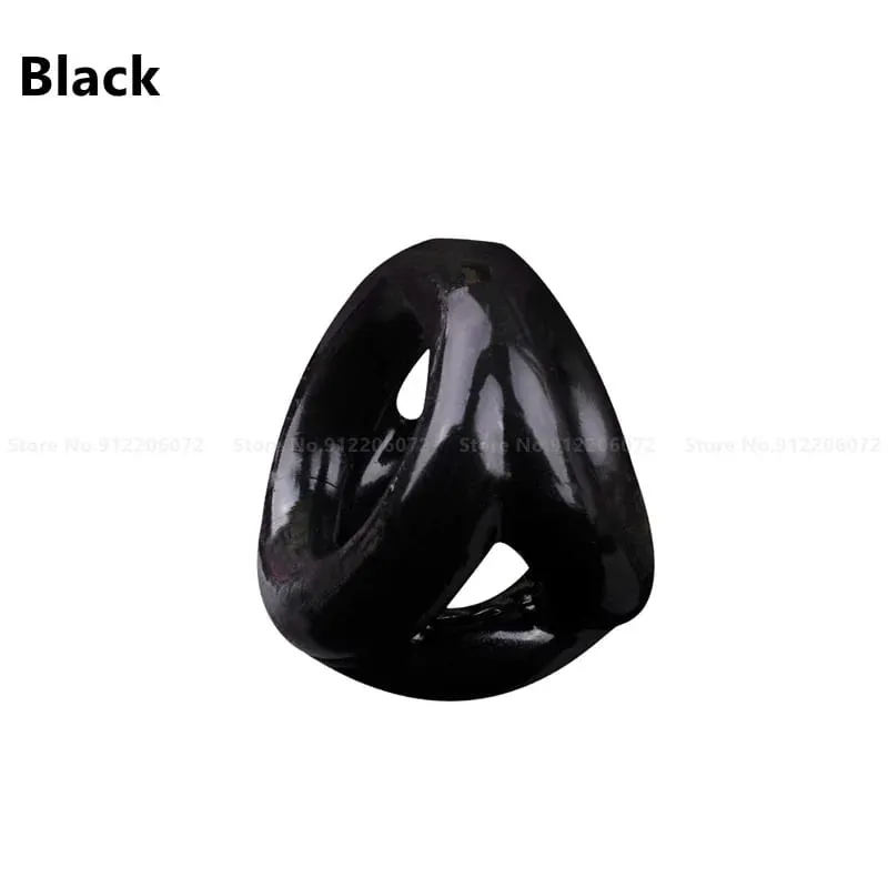 3PCS Durable Silicone Cock Rings Flash In The Night Lock Penis Ring Sex Toys For Men Male Delay Ejaculation Scrotum Lock Ring — image 25