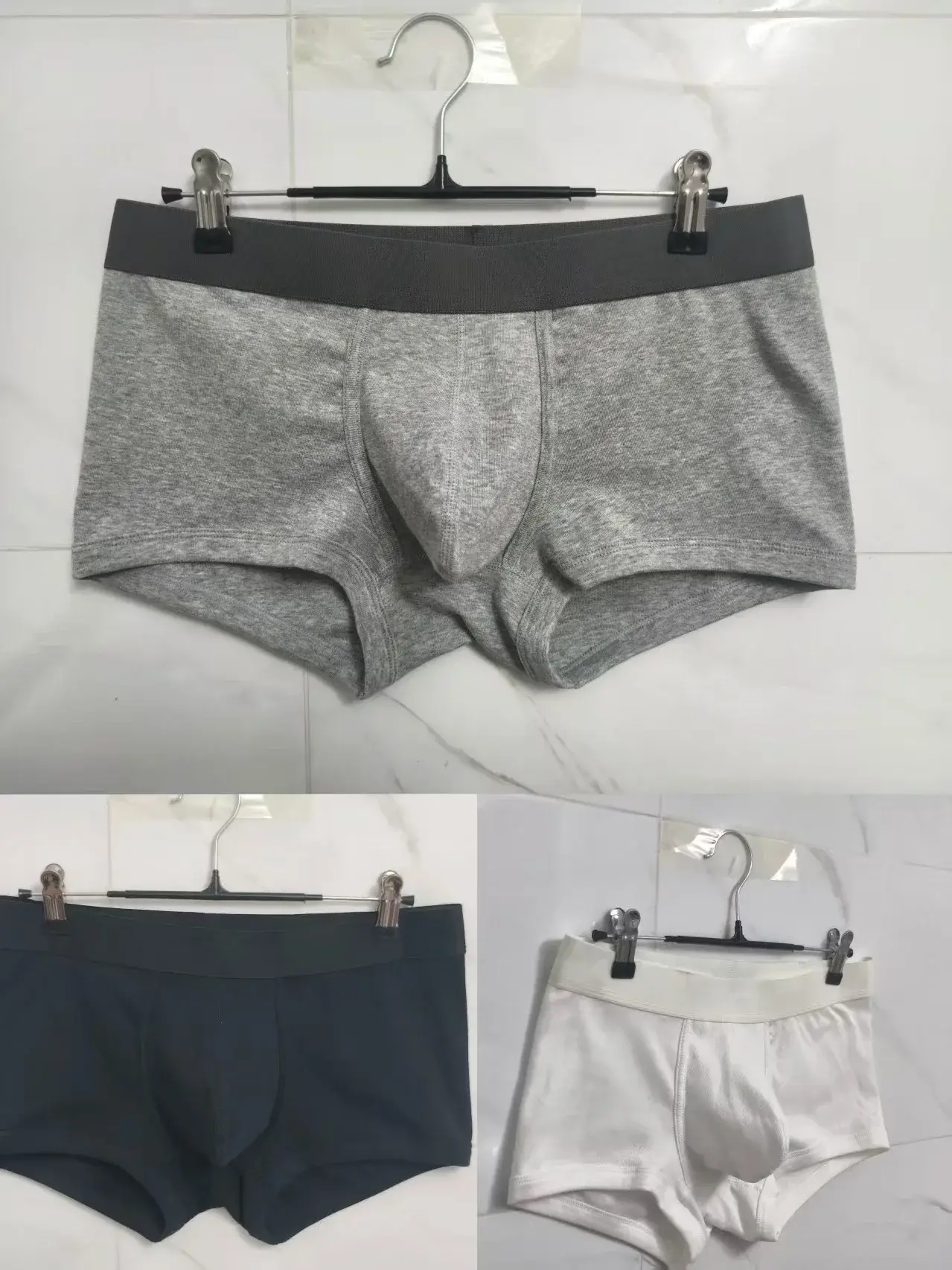 2026 Men's Cotton Boxer Briefs with Large Pockets Comfortable Sexy Underpants for Men Hot-Selling Breathable Innerwear