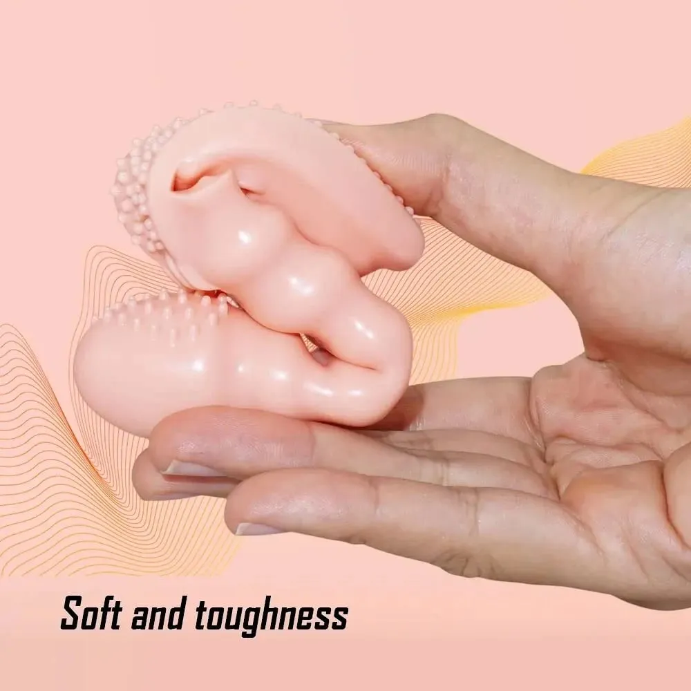 Erotic vibrating finger gloves g-spot stimulation high quality rechargeable finger vibrator couple flirting sex toys — image 3