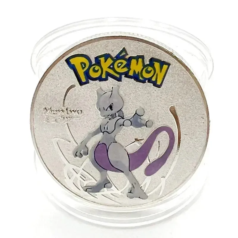 Pokemon Đồng Tiền Vàng Pikachu Anime Đồng Tiền Kỷ Niệm Charizard Vàng Kim Loại Tròn Đồng Xu Đồ Chơi — image 21