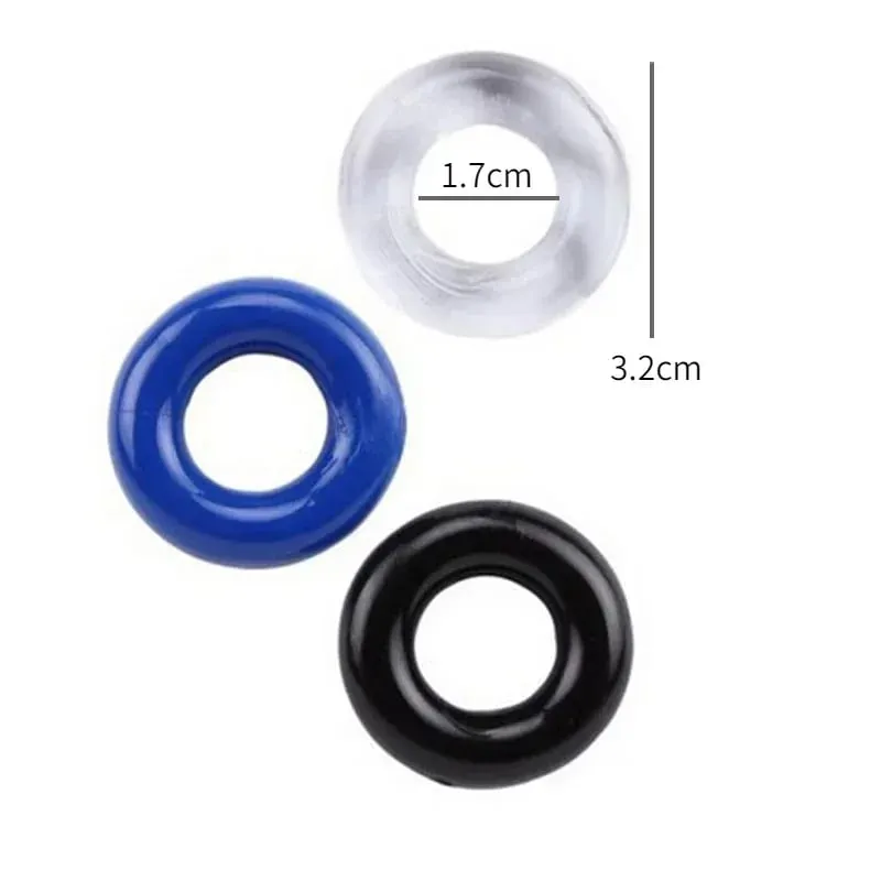 3db Stretchy Stay Hard Gyöngyös kakasgyűrű Késleltetett magömlés edző Scrotal Binding Ball Hordágy Szilikon Cockring Férfi Szexjátékok — image 10