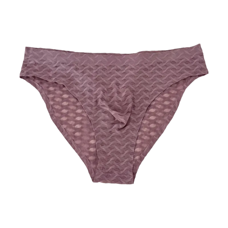 Panties Mesh Thin Men's Underwear Transparent Low Waist Ice Silk Underpants Bubble U Convex Pouch Men Triangle Briefs Male