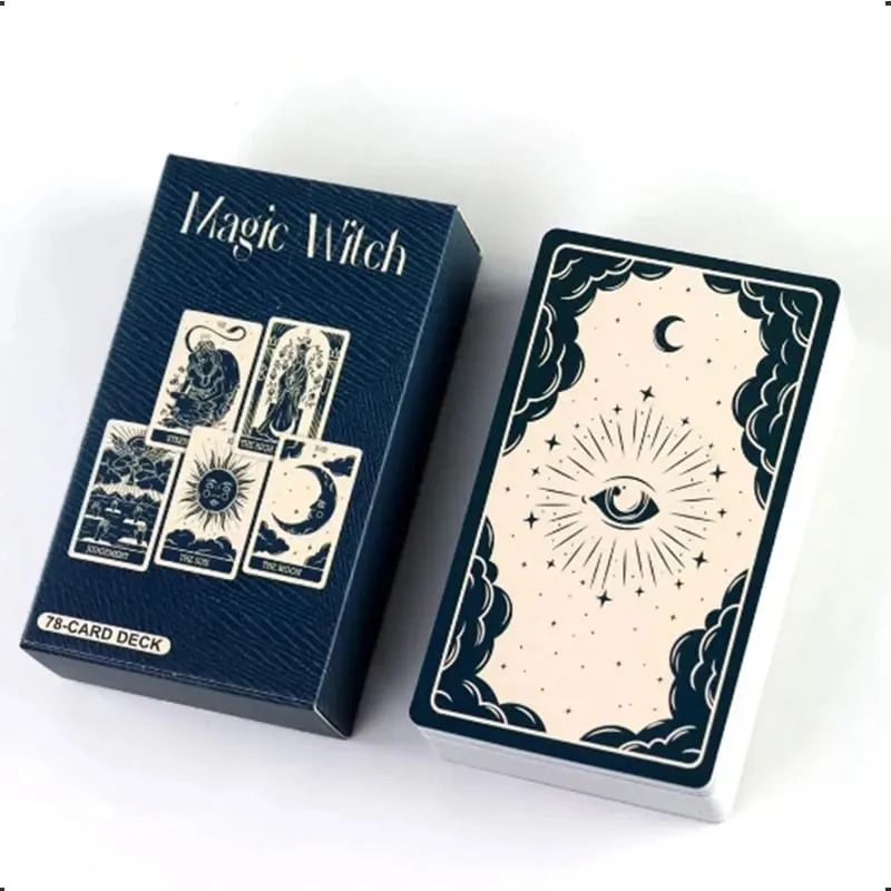 Υψηλής ποιότητας Κάρτα Ταρώ The Magic Witch Ελεύθερος χρόνος Διασκέδαση Παιχνίδια Κάρτα Οικογενειακές συγκεντρώσεις Ταρώ Παιχνίδια Τράπουλα με κάρτες 78