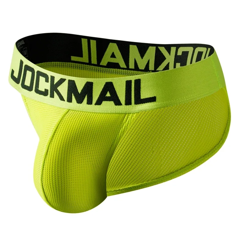 Jockmail Mans Underwear Gay Brief Nylon Mesh Sexy Low Waist Ropa Interior Hombre Letter Embroidery Sissy Panties Male Lingerie — image 28