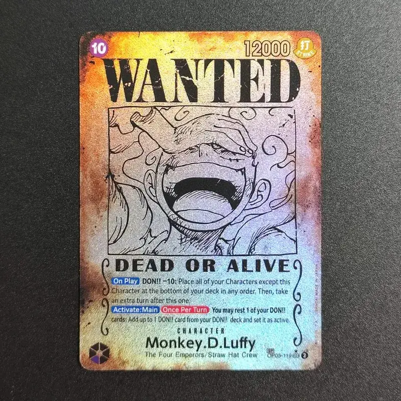 Proxy ONE PIECE CARD Luffy Shanks ACE Roger Teach Kaido כרטיס דמות מבוקש אומנות חלופית אוסף כרטיסי אנימה