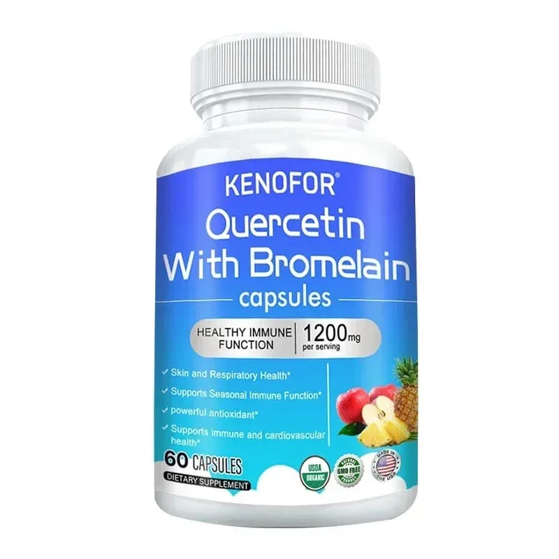 Bromelain Capsules- with Quercetin Zinc Extract Improves Digestion Joint Health Nutrient Absorption Immune Support — image 8
