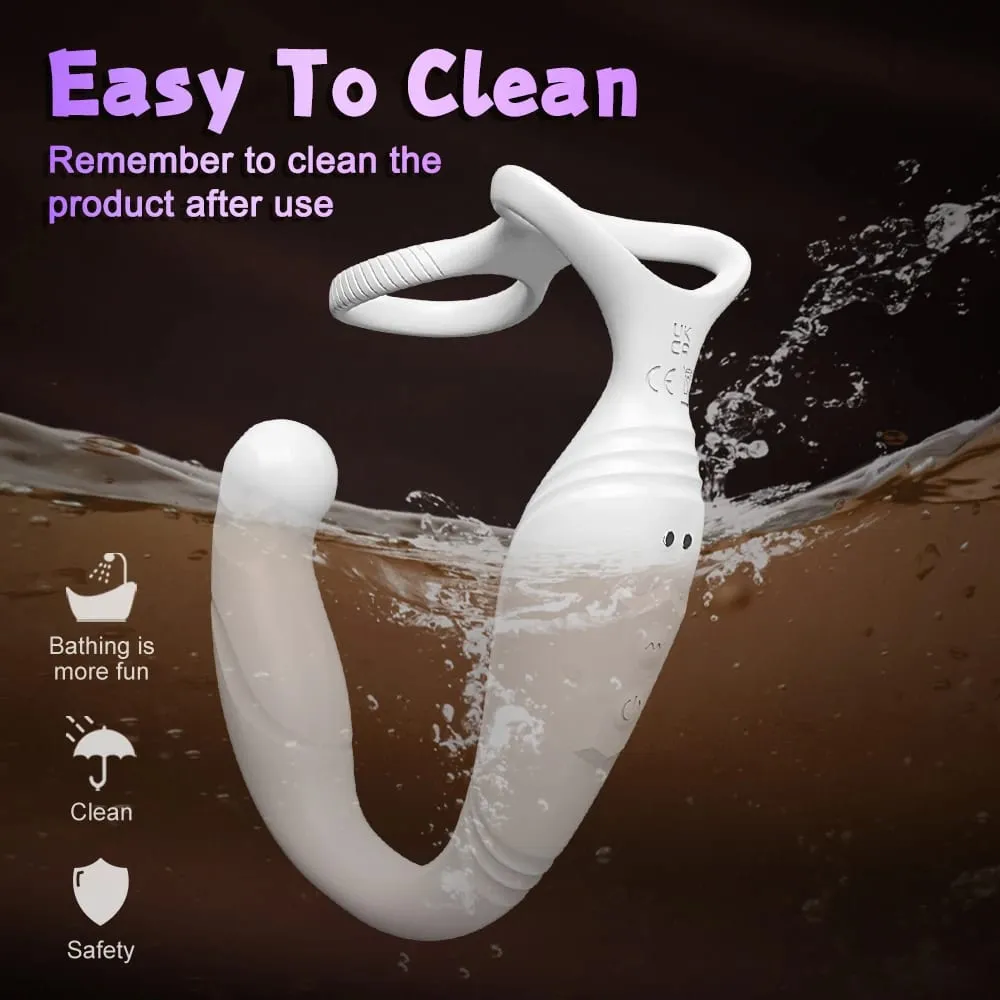 Penis Ring Cock Rings App Control Vibrator for Men Prostate Massager Dual Anal Vibrating Butt Plug Anal Sex Toy for Men — image 5
