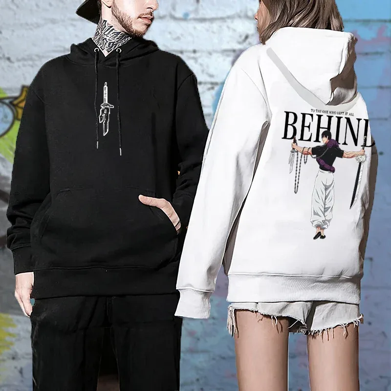 Jujutsu Kaisen Anime Hoodies Men Women Fushiguro Toji Manga Hooded Pullover Gothic Sweatshirts Hip Hop Streetwear Men's Clothing — image 6