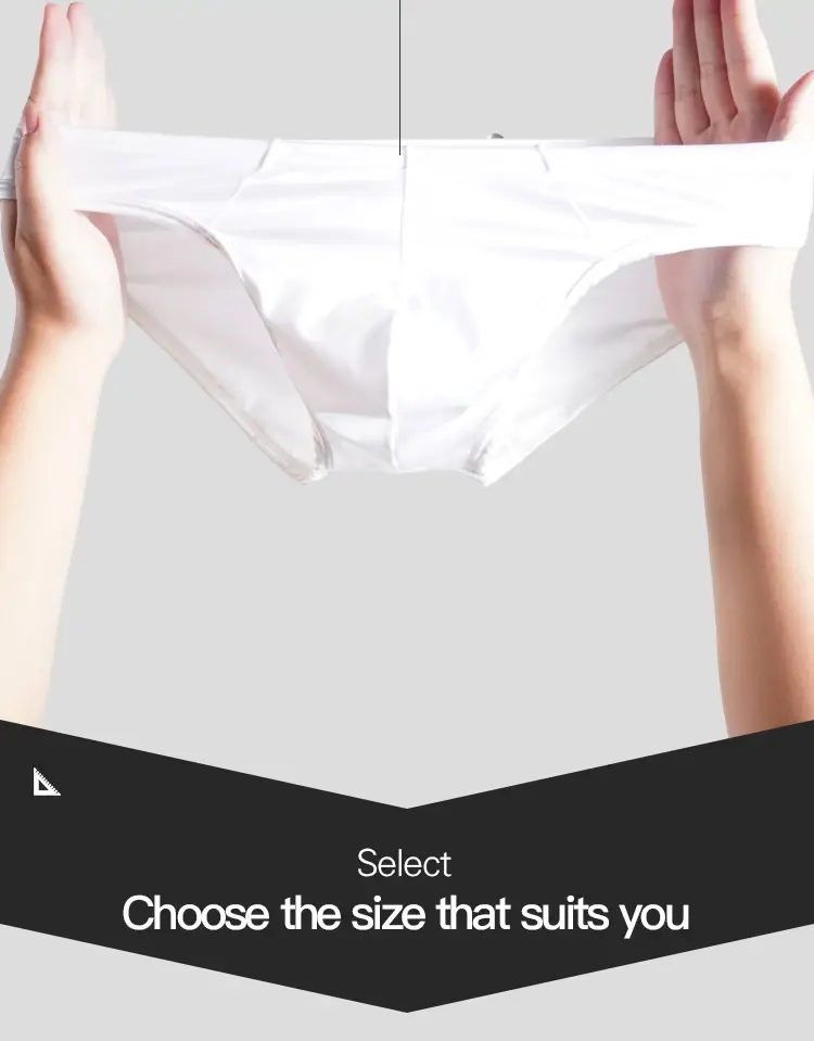1/3Pcs Satin Nylon Men's Briefs Skin-friendly Breathable Mens Underwear Panties Large Crotch Pouch Man Bikini Underpants Briefs