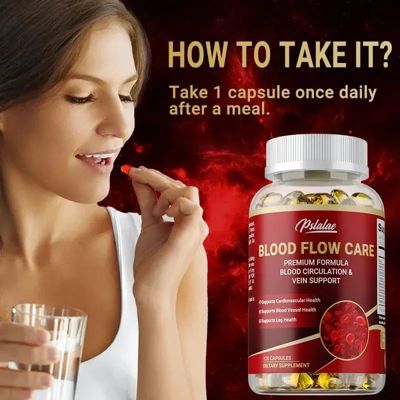 Blood Flow Care Supplement - Supporting Blood Circulation Promotes Leg Vein Heart Blood Vessel and Cardiovascular HealthSuppl — image 6
