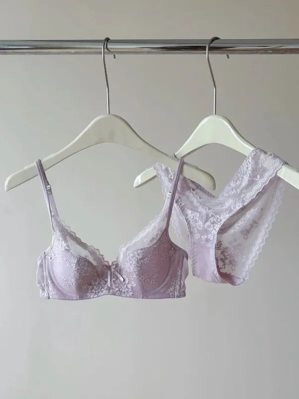 Prémium francia csipke melltartó szett | Underwire Half Cup Push Up a Big Bust Nyárhoz Könnyű karcsúsító, megereszkedett fehérnemű BANERDANNI