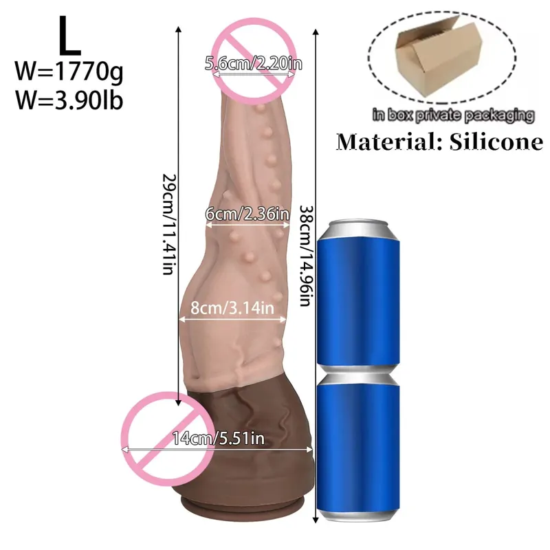 Consolador grande de silicona de doble capa para hombre y mujer, pene falso largo realista, tapón Anal, Juguetes sexuales para adultos, masajeador Anal y vaginal, novedad, 18