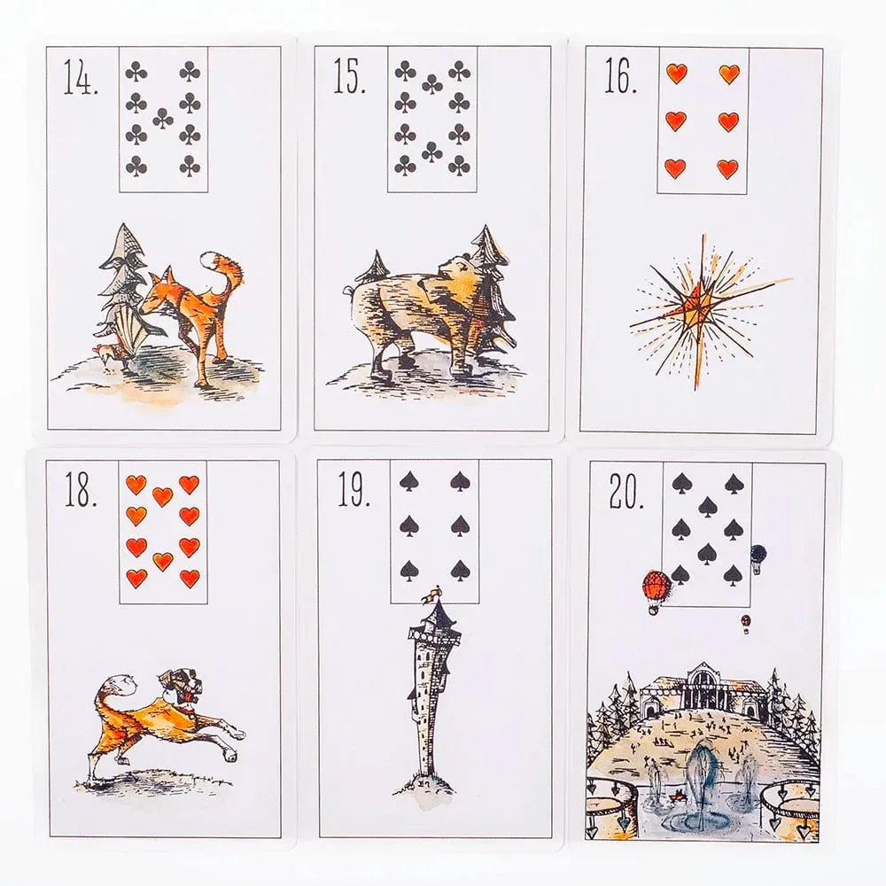 Maybe Lenormand 52 Cards Deck 9.7*6.3CM English Visions For Beginners Divination Edition Deck Board Playing Games — image 5
