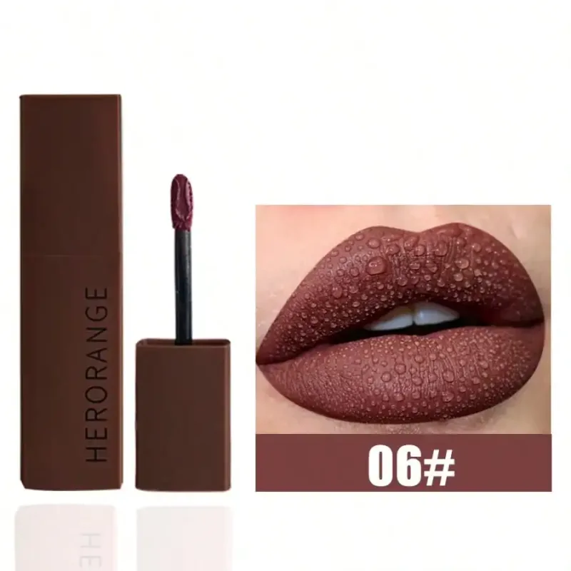 Herorange Velvet Matte Lip Mud - Long-Lasting Non-Fading Student-Friendly Matte Finish Lipstick