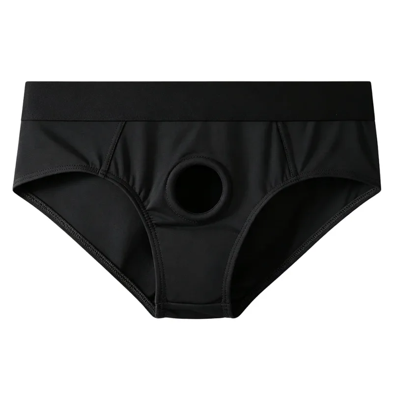 Men Front Hollow No Pouch Briefs Underwear Gay Erotic Lingine Panties Nightwear Hollow Out Open Front Underpants