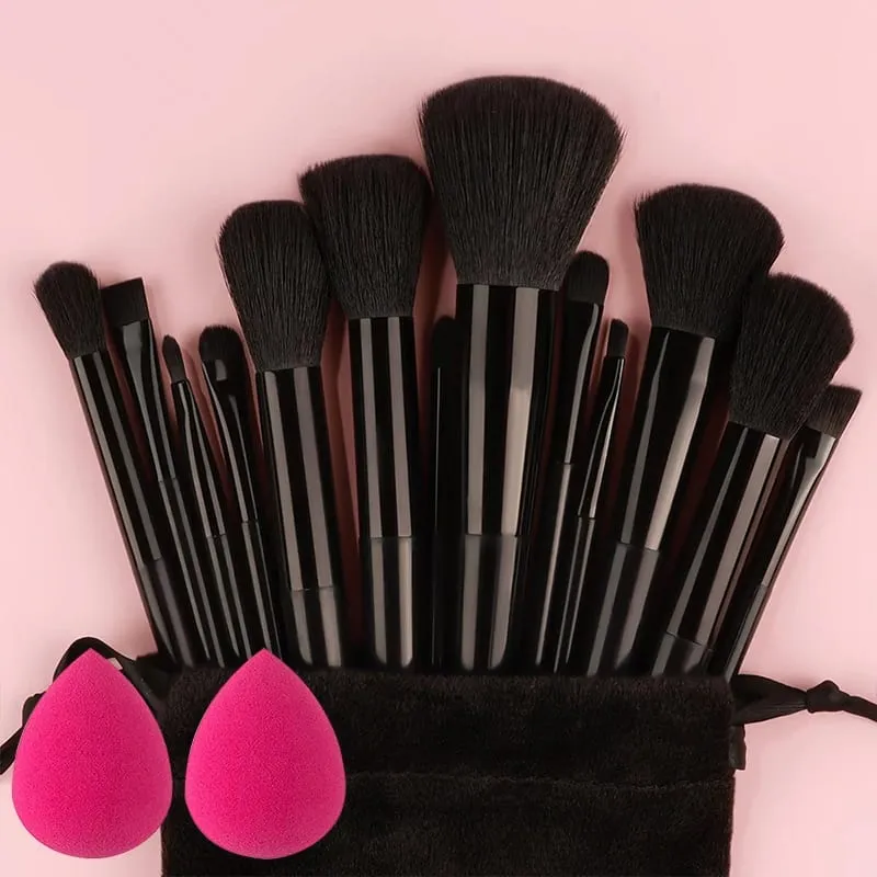 10/14 Stuks Make-Up Kwasten Set Oogschaduw Foundation Vrouwen Cosmetische Losse Poeder Blush Super Zachte Blending Make Up Borstel beauty Tool
