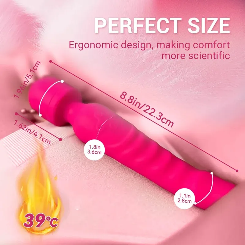 Powerful AV Magic Wand Dildo Vibrator for Women Clitoris Stimulator Erotic Toys G Spot Vagina Massager Adult Sex Toys for Female
