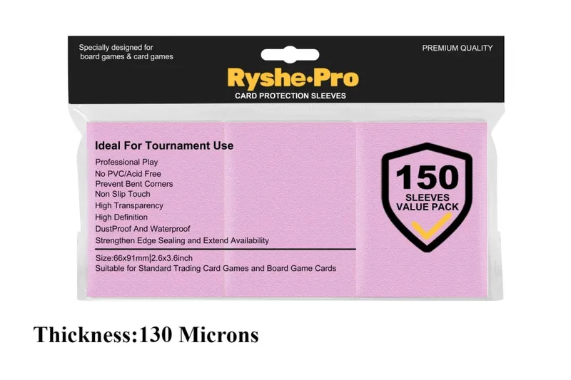 150Pcs Premium Card Sleeves 2,6"x3,6" συμβατές με κάρτες συναλλαγών τυπικού μεγέθους για MTG Pokemon TCG Baseball Card Sport Card — image 21