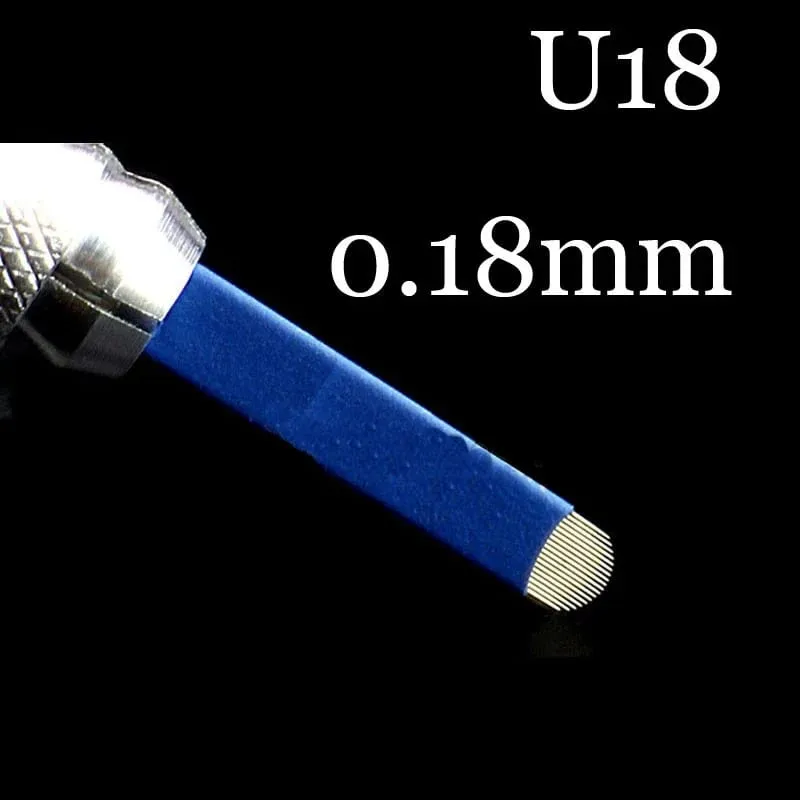 50pcs Tebori 0.18mm Tattoo Microblading Blades Needles for Permanent Makeup Manual Eyebrow Blades Sizes — image 4