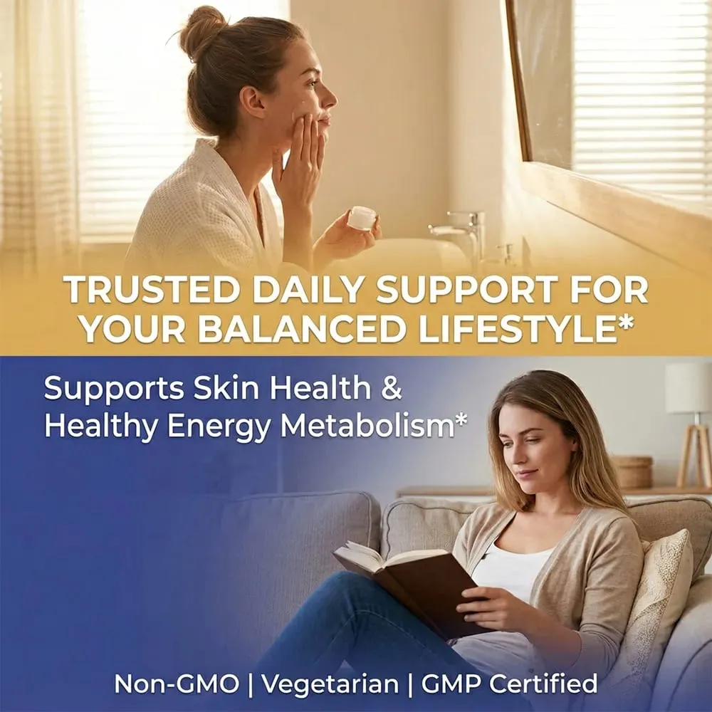 Vitamin B Complex Capsules Relieve Stress Energy Metabolism Nervous System & Immune Wellness Support Vegetable Capsules
