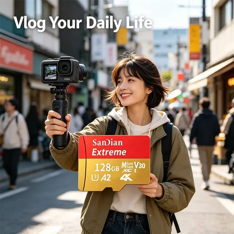 High-Speed ​​Storge SD Card 128GB Original Micro TF Card 512GB Class 10 High Speed ​​Transfer for Camera/PC/Thone