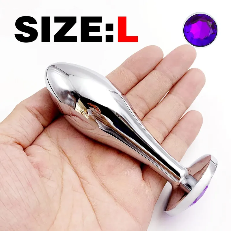 1 db fém csepp anális dugó három méretben Jewel Base G-Point masszázs felnőtt öröm szexjáték a szexuális wellnessért