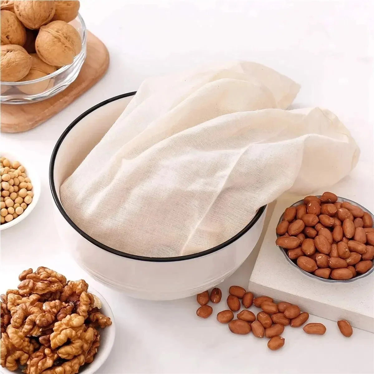 Cotton Gauze Mga Item sa Kusina Tofu Cheese Filter Cloth Butter Milk Coffee Filter Tools Gadgets Dining Bar Home Garden