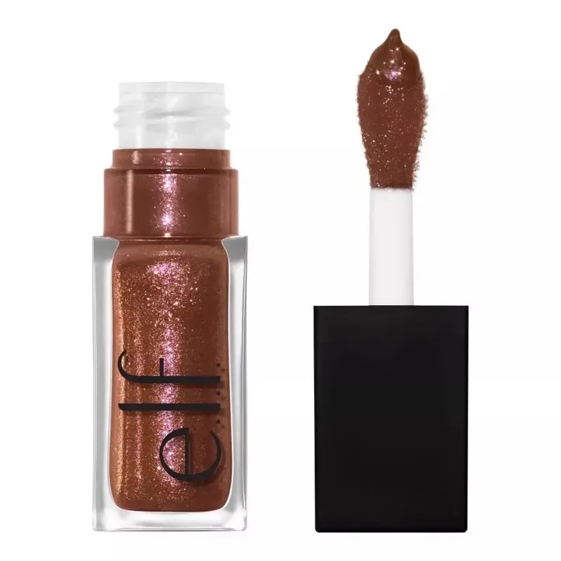 ELF Fashion Makeup Cosmetics Liquid Foundation Concealer וליפ גלוס מבהיר עם אורות מהבהבים Lip Oil Glossy Finish