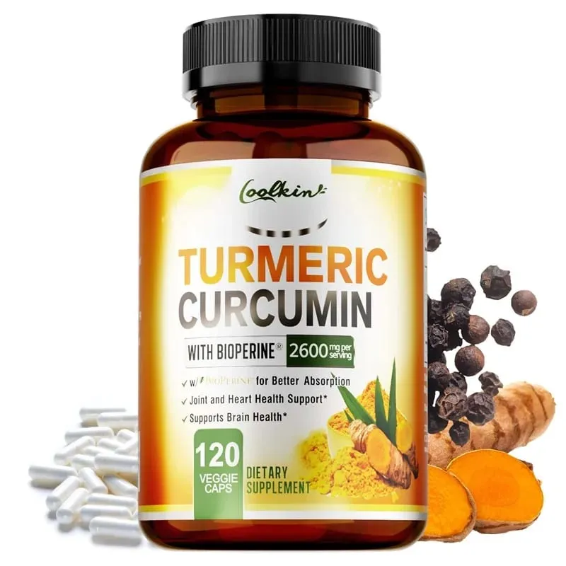 Turmeric Curcumin - Relieve joint pain promote bone growth Supports Joint Inflammation Antioxidant and Digestive Health