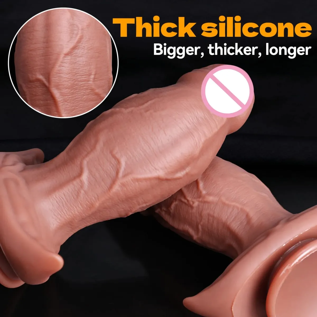Ρεαλιστικό παχύ Dildo μαλακό πέος σιλικόνης ανδρικά γεννητικά όργανα Βεντούζα κολπικού αυνανισμού Big Dick Woman Πρωκτικό βύσμα Παιχνίδια σεξ για ενήλικες — image 5