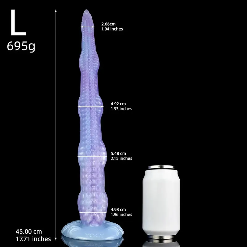 65cm Long Butt Plug With Suction Cup S M L XL XXL Fantasy Octopus Leg Dildo Anal Beads 5 Sizes Sex Toys For Women Man