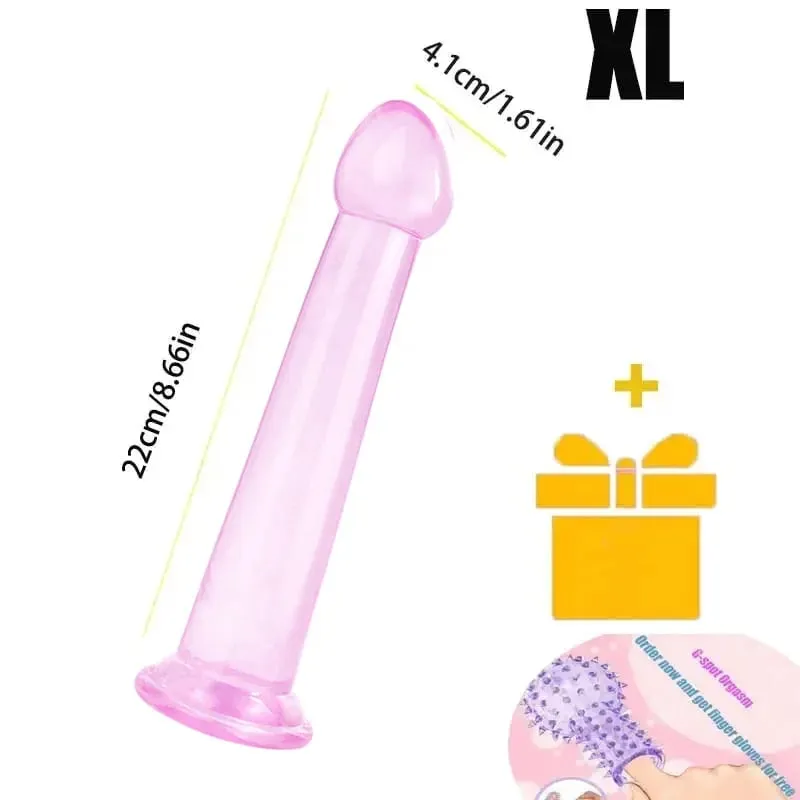 Transparent Realistic Dildo Strong Suction Cup No Vibrator Women Masturbator Anal Realistic Dick Sex Toys For Women Sex Shop 18