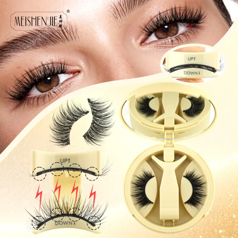 1/3 Pairs Magnetic Eye Lashes Χειροποίητες βλεφαρίδες Μαλακές επαναχρησιμοποιούμενες μαγνητικές βλεφαρίδες Natural look 3D Ψεύτικες βλεφαρίδες Σετ τσιμπιδάκια μακιγιάζ — image 25