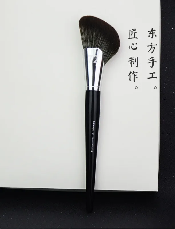 1 piece Pro Round Powder Makeup brushes Setting Make up brush Powder Contour synthetic Hair Angled Foundation wood handle — image 12