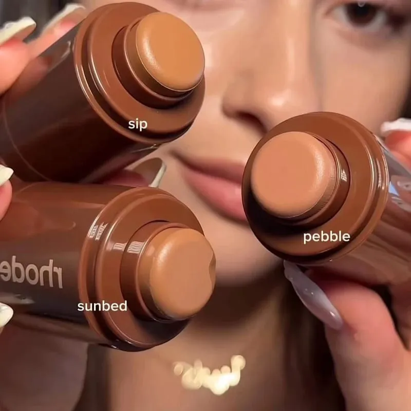 New Arrival Pocket Coutour Stick Bronze Face Blush Μάγουλο Μεγάλης διάρκειας Ενυδατικό Πρόσωπο Highlighter Blush Bronzer Sculpting — image 3
