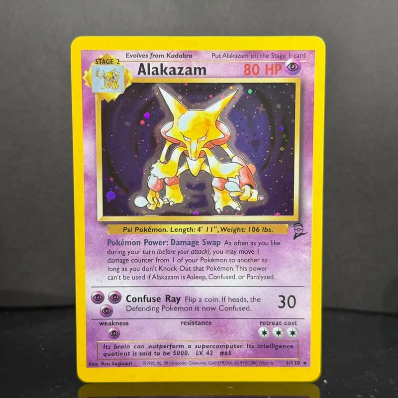 Pocket 2000 Base Set 2 OG Nostalgia Συλλεκτικό Hitmonchan Scyther Clefable Pidgeot Mewtwo Traditional Holo Proxy
