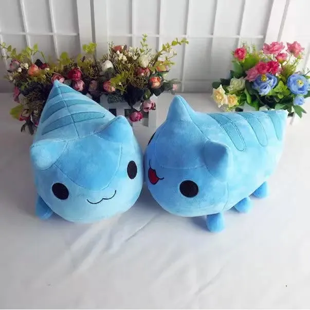 15/30 cm Bugcat Capoo plüssjáték Anime kék macskaféreg Cosplay baba töltött párna ajándéknak