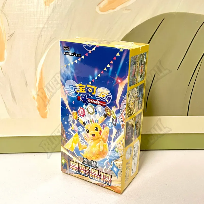 Γνήσιο pokemon Scarlet Violet Gem Pack Vol6 Thin Box TCG Συλλεκτικές κάρτες συναλλαγών μάχης Απλοποιημένη κινεζική έκδοση δώρο παιχνιδιών