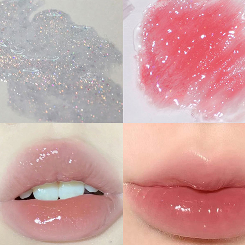 Butterfly shaped milk can lip balm moisturizes and moisturizes the mirror surface with a shimmering and pouty lips